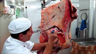 Part 2  How to bone a Forequarter of Beef demonstration by Master Butcher Michael Cross [upl. by Laresa]