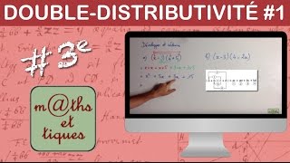 Développer en utilisant la double distributivité 1  Troisième [upl. by Arual]