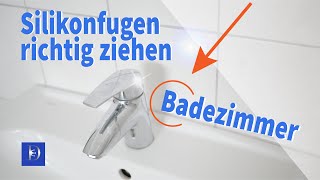 Silikonfugen erneuern im Badezimmer  Sanitärbereich ANLEITUNG für Anfänger amp Einsteiger geeignet👨‍🔧 [upl. by Aernda750]