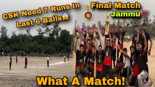 CSK Vs RCB  Can We Defend 93 Runs in a 14 overs  Final Match Jammu [upl. by Gottuard]