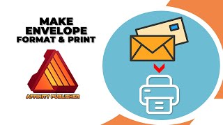 How to make envelope format and Print in Affinity publisher [upl. by Nebur425]