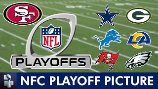 NFL Playoff Picture Wild Card Matchups Schedule Bracket Dates Times For 2024 NFL Playoffs  NFC [upl. by Ahsatniuq]