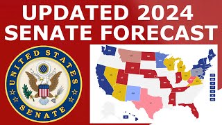 Updated 2024 Senate Map Prediction March 5 2024 [upl. by Quirita623]