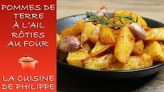 Pommes de terre à lail rôties au four [upl. by Arykat]