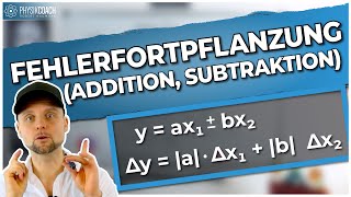 Fehlerfortpflanzung Addition Subtraktion  Fehlerrechnung [upl. by Rowe]