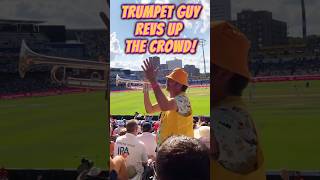 THIS Is How The Trumpet Guy Gets Cricket Crowd Singing  Epic Stadium Vibes shorts trumpet ashes [upl. by Eiromem]