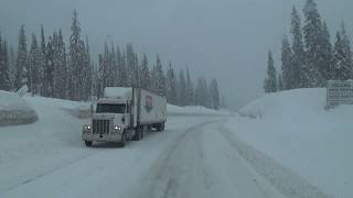 Snowstorm on Kootenay Pass BC [upl. by Wack]