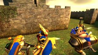 Garrys Mod Humans Warcraft 3 vs Cadians Warhammer 40k [upl. by Irakab764]