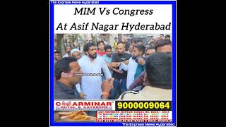 MIM Vs Congress  Nampally MLA Majid Hussain Vs Feroz Khan [upl. by Ytak]