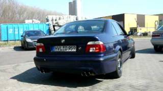 BMW E39 535i Eisenmann SS Soundcheck [upl. by Norrek718]