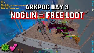 Using A Noglin On Arkpoc Is Cheating Day 3  Ark Survival Evolved Arkpoc  Banditos [upl. by Anah]