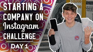 Starting a Company on Instagram Challenge  Day 1 [upl. by Porche845]