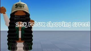 25k robux shopping spree  BXBYTIG1T [upl. by Jaime]