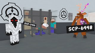 Monster School  SCP6448 PRISON BREAK VS ENTITY 303 PRISON BREAK  Minecraft Animation [upl. by Yenalem]