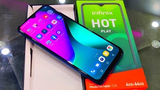 Infinix Hot 10 Play 8499 4GB64GB Unboxing First Look amp Review  Best Budget Smartphone 🔥🔥🔥 [upl. by Maggie]