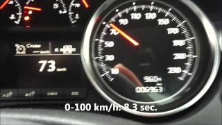 Peugeot 508 RXH 0100kmh in 83 sec Hybrid 4 20 HDI [upl. by Andryc229]