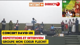 CONCERT DAVID IZE Palais des Congrès Brazzaville Répétitions et Interview du Groupe CŒUR FLÉCHIT [upl. by Aleyam]