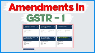 How to Amend GSTR1 B2B and B2C  GST Amendment 2024 [upl. by Yeldua]