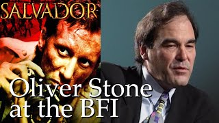 Oliver Stone at the BFI about ’Salvador’ with Jon Pilger 1994 [upl. by Appledorf]