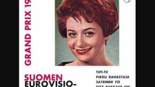 Marion Rung  Tipitii  Eurovision Finland 1962 [upl. by Kenlee]