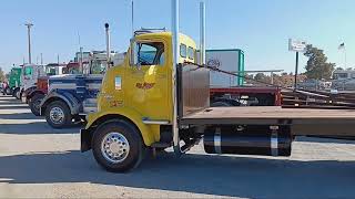 59 GMC DF 950 DETROIT DIESL HAY HAULER ARRIVING TULARE FARM SHOW [upl. by Stalder855]