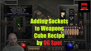 Diablo 2 Resurrected  How to Add Sockets to Normal Weapon Bases [upl. by Teador451]