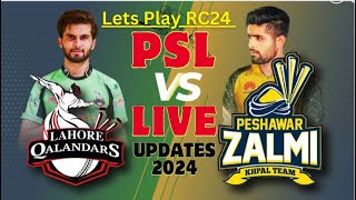 Lahore Qalandar Vs Peshawar Zalmi  LHQ vs PSZ 17th Match PSL 2024  PSL Live [upl. by Ahsekahs]