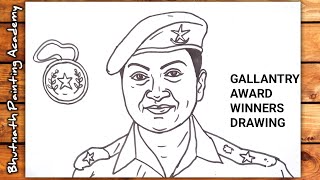 gallantry award winners drawingmitali madhumita drawing [upl. by Colby860]