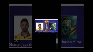 Mehidi hasan Miraz vs Dhananjaya de silvaodi career comparison [upl. by Echo]