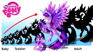 My Little Pony Growing Up EVOLUTION  Cartoon Wow [upl. by Rexanna]