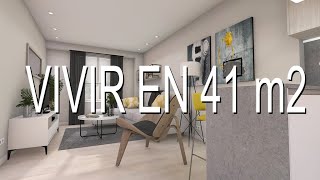 VIVIR EN 41 m2 Un apartamento moderno y luminoso [upl. by Eninahs662]