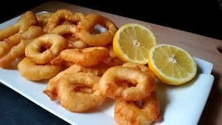 Calamares a la romana con cerveza [upl. by Karylin]