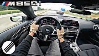 BMW M850i G15 TOP SPEED DRIVE ON GERMAN AUTOBAHN🏎 [upl. by Deland]