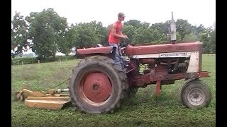 BrushHogging with the Old 656 International Farmall [upl. by Fernald]