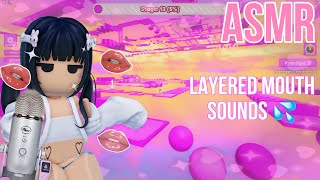 ROBLOX ASMR  30 minutes of INTENSE layered MOUTH SOUNDS 👄💗 NO TALKING [upl. by Merete]