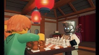 Zaney Chess Game  LEGO NINJAGO  Wus Teas Episode 18 [upl. by Naves]