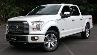 2015 Ford F150 Platinum FX4 Start Up Test Drive and In Depth Review [upl. by Uund479]