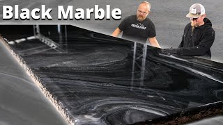 How to make Black Exotic Marble with Epoxy  Stone Coat Epoxy [upl. by Anihcak]