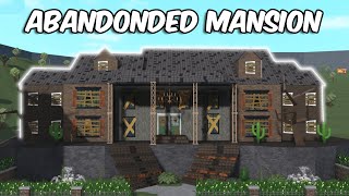 BUILDING AN ABANDONED MANSION in BLOXBURG [upl. by Hose448]