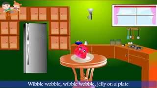 jelly On A Plate  WibbleWobble Nursery Rhymes For Children [upl. by Yeuh]