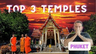 TOP 3 Buddhist Temples in Phuket Thailand [upl. by Pettit]