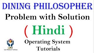 Dining philosopher Problem Explained in Hindi  Operating system tutorials [upl. by Tarsus980]