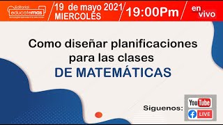 Elaboración de planificaciones para las clases de Matemática 20212021 Taller 3 [upl. by Harehs]