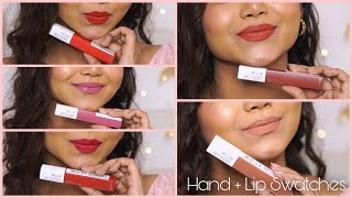 Maybelline Super Stay Matte Ink Lip  Hand Swatches ✨Lipsticks for Indian Skin Tone [upl. by Martino]