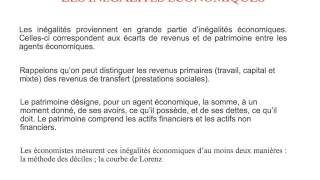 Les inégalités économiques et sociales [upl. by Alamaj]