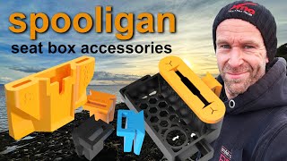 Teakles Tackle Talks Spooligan Fishing Seat Box Accessories [upl. by Aroel]