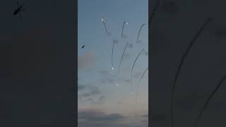 christmas tree flares agusta a109 helicopteraviation military airforce flare a109 helicopter [upl. by Pasia]