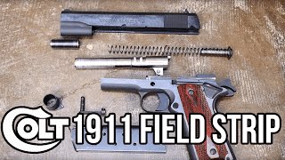 Colt 1911 Field Strip [upl. by Jemmy]