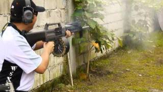 Test shots with the USAS12 Automatic Shotgun [upl. by Nilram]