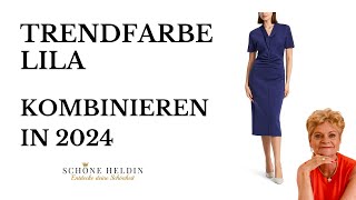 Trendfarbe Lila kombinieren in 2024  Outfit Ideen [upl. by Arlyn75]